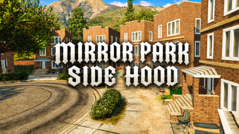 FIVEM Mirrorparkside Hood | Residential Neighborhood MLO | Basketball Court & Custom Houses | Optimized | Fivem Ready | High Quality | Add-On cover