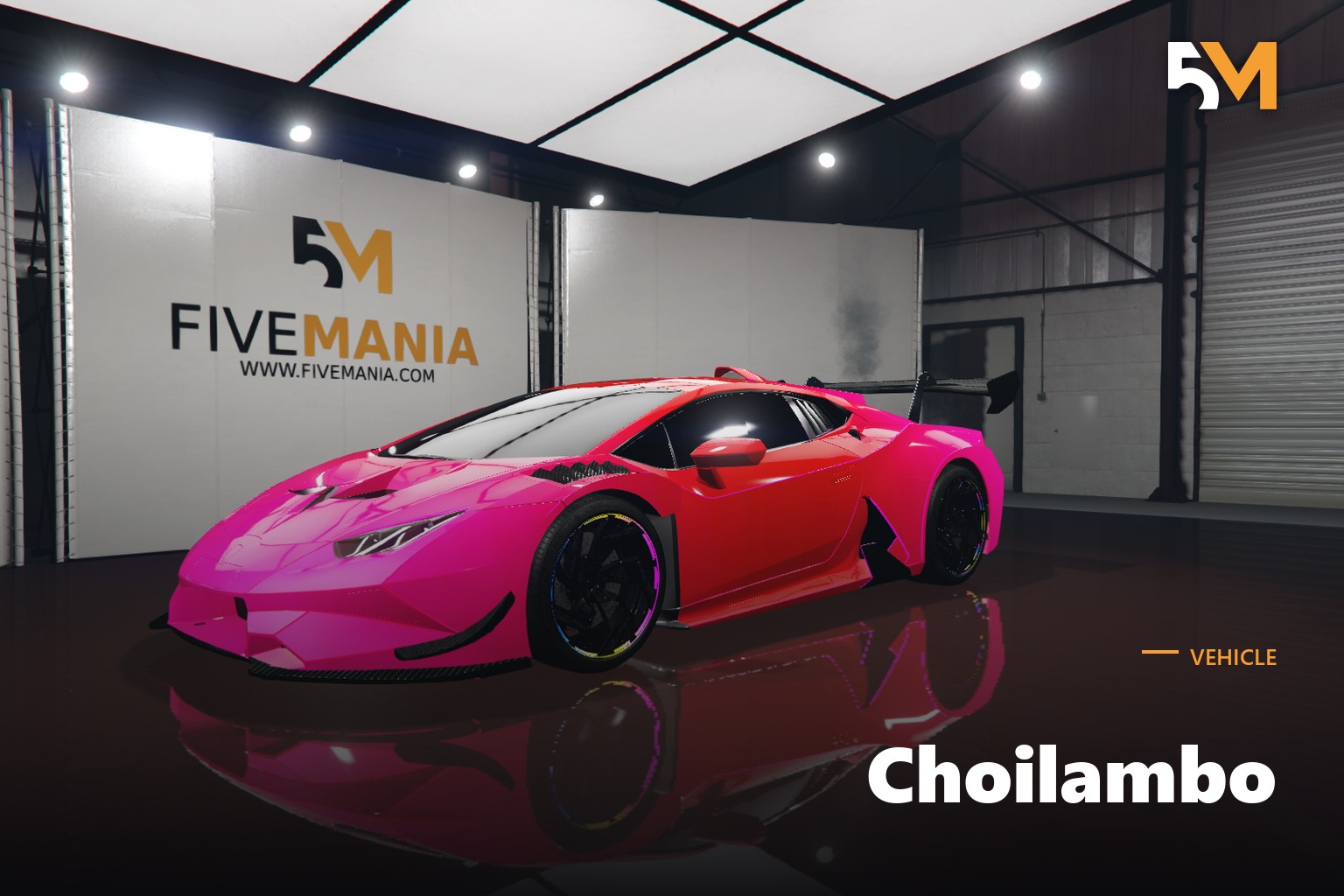 FIVEM Choilambo | Realistic Sports Car [Unbadged] Add-On | Custom Body Kit | Rear Spoiler | Custom Wheels | Optimized | Fivem Ready | High Quality