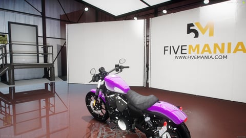 FIVEM Harley-Davidson Iron 883 | Realistic Cruiser Motorcycle [Badged] Add-On | Custom Paint | Working Lights | Optimized | Fivem Ready | High Quality — image 8