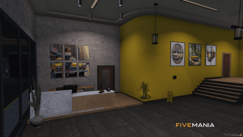 FIVEM Taxi Headquarters | Lore-Friendly Taxi Service MLO | Interior & Exterior | Reception Area | Offices | Classroom | Custom Props | Add-On | Optimized | Fivem Ready | High Quality — image 7