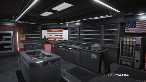 FIVEM Ammunation Small Reworked | Reworked Gun Store MLO | Interior & Exterior | Custom Props | Add-On | Optimized | Fivem Ready | High Quality — image 5