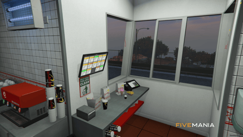 FIVEM Up N Atom Freeway | Iconic Fast Food Restaurant MLO | Interior & Exterior | Detailed Kitchen | Dining Area | Add-On | Optimized | Fivem Ready | High Quality — image 16