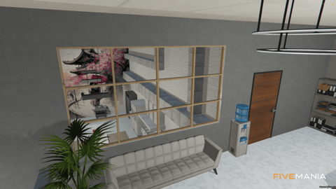 FIVEM Sushi Lounge | Modern Sushi Restaurant MLO | Interior & Exterior | Full Kitchen | Office Space | Add-On | Optimized | Fivem Ready | High Quality — image 9