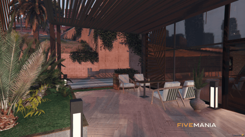 FIVEM Coffee Noir | Modern Lakeside Cafe MLO | Interior & Exterior | Outdoor Seating | Add-On | Optimized | Fivem Ready | High Quality — image 7