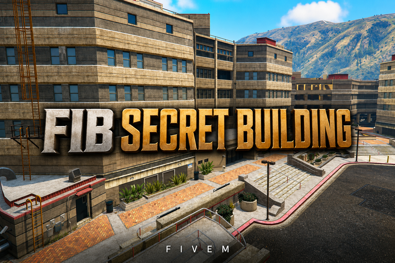 FIVEM Fib Secret Building | Secret Government Facility MLO | Interior & Exterior | Multiple Offices | Armory | Add-On | Optimized | Fivem Ready | High Quality