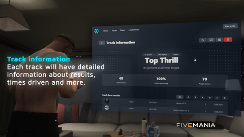 FIVEM Racing Script | Comprehensive Race System | Custom UI | Race Creation | Leaderboards | Rewards | Add-On | Optimized | Fivem Ready | High Quality, image 15