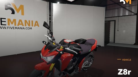 FIVEM Z8r | Realistic Sports Motorcycle [Unbadged] Add-On | Working Lights | Optimized | Fivem Ready | High Quality cover