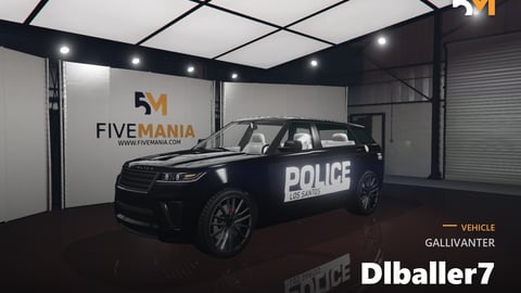 FIVEM Gallivanter Dlballer7 | Lore-Friendly Police SUV Add-On | Working Lights | Custom Livery | Optimized | Fivem Ready | High Quality cover