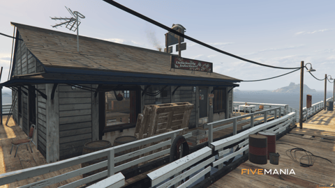 FIVEM Fishing Shop | Rustic Waterfront MLO | Interior & Exterior | Fishing Gear | Cafe Area | Add-On | Optimized | Fivem Ready | High Quality — image 2