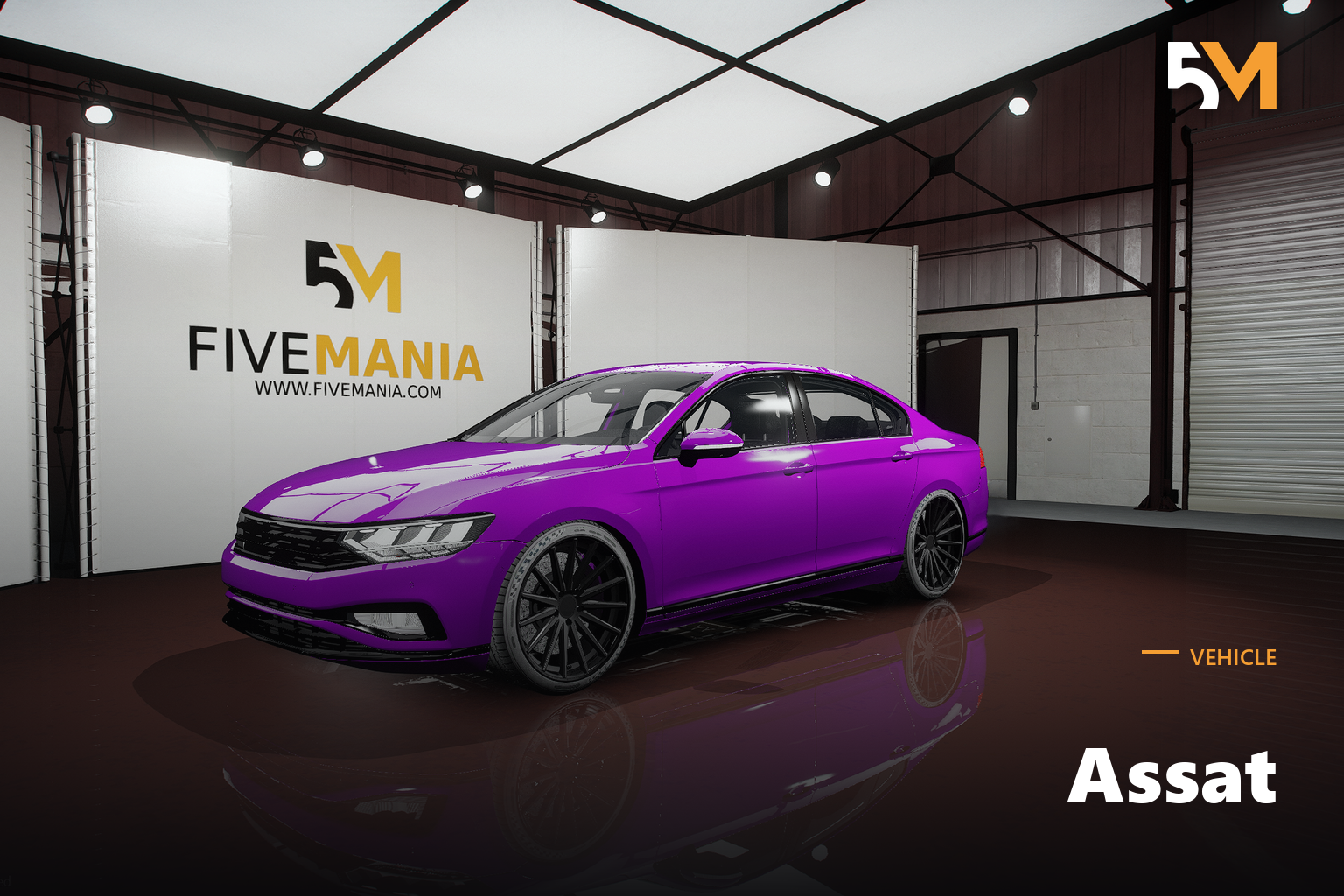 FIVEM Assat | Realistic Sedan [Unbadged] Add-On | Interior & Exterior | Working Lights | Optimized | Fivem Ready | High Quality