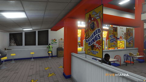 FIVEM Cluckin Bell Rockford Plaza | Fast Food Restaurant MLO | Interior & Exterior | Custom Props | Lore Friendly | Add-On | Optimized | Fivem Ready | High Quality — image 5