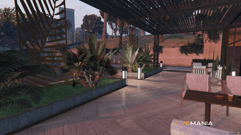 FIVEM Coffee Noir | Modern Lakeside Cafe MLO | Interior & Exterior | Outdoor Seating | Add-On | Optimized | Fivem Ready | High Quality — image 8