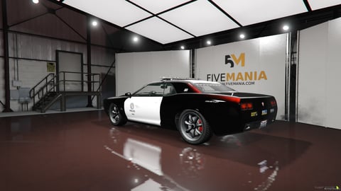 FIVEM Dodge Challenger | Lore Friendly Police Muscle Car Add-On | Working Emergency Lights | Custom Liveries | HQ Interior | Optimized | Fivem Ready | High Quality, image 8