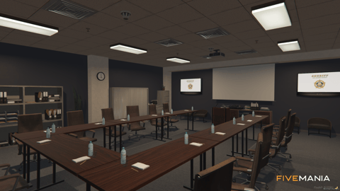 FIVEM Paleto Sherif | Detailed Sheriff's Office MLO | Interior & Exterior | Meeting Rooms | Jail Cells | Reception Area | Add-On | Optimized | Fivem Ready | High Quality — image 11