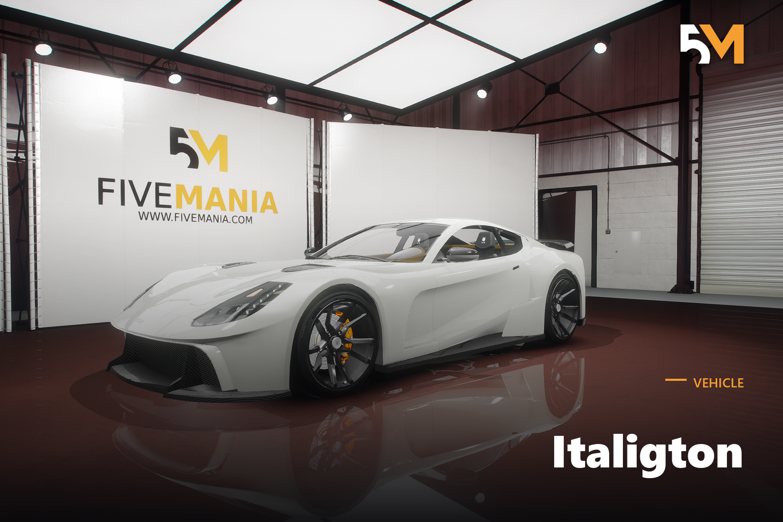 FIVEM Italigton | Realistic Sports Car [Unbadged] Add-On | Interior & Exterior | Working Lights | Tuning Parts | Add-On | Optimized | Fivem Ready | High Quality