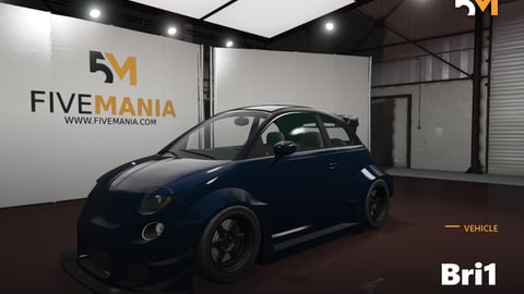 FIVEM Bri1 | Custom Compact Car [Unbadged] Add-On | Custom Body Kit | Spoiler | Interior & Exterior | Add-On | Optimized | Fivem Ready | High Quality cover
