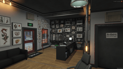 FIVEM Tattoo Shop Reworked | Modern Tattoo Parlor MLO | Interior & Exterior | Custom Props | Optimized | Add-On | Fivem Ready | High Quality — image 4