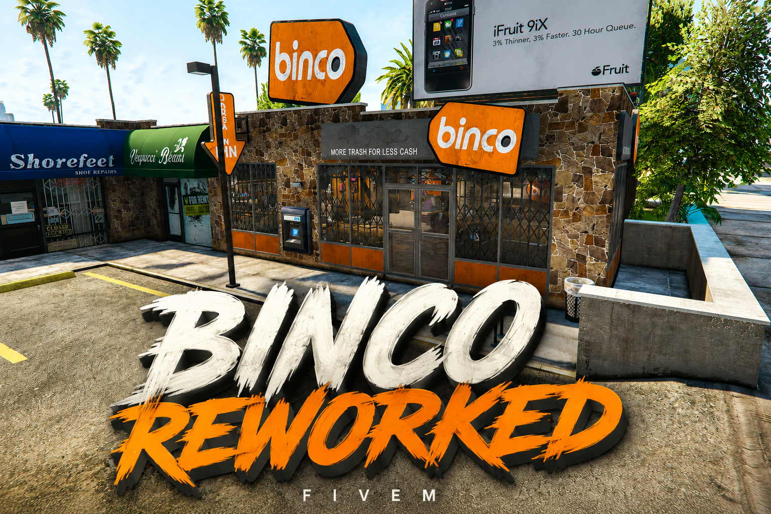 FIVEM Binco Reworked | Reworked Clothing Store MLO | Interior & Exterior | Custom Props | New Textures | Add-On | Optimized | Fivem Ready | High Quality