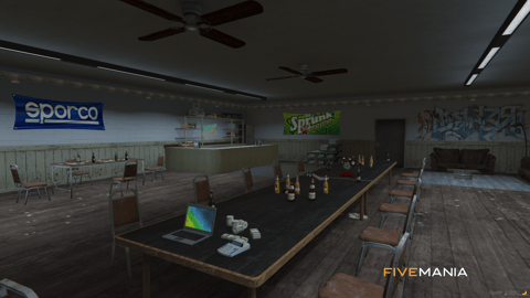 FIVEM Los Santos Customs Mechanic Airport Section | Expanded Mechanic Shop MLO | Interior & Exterior | Lounge Area | Underground Parking | Add-On | Optimized | Fivem Ready | High Quality — image 16