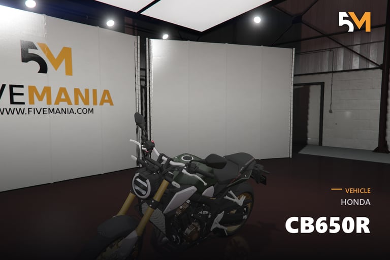 FIVEM Honda CB650R, Realistic Motorcycle [Add-On]