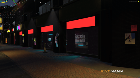 FIVEM Simmet Alley Town | Vibrant Alleyway & Nightlife Hub | Interior & Exterior | Multiple Businesses | Nightclub MLO | Add-On | Optimized | Fivem Ready | High Quality — image 6