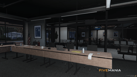 FIVEM Mission Row Police Department V2 | Enhanced Police Station MLO | Interior & Exterior | Modern Design | Detailed Offices | Garage | Add-On | Optimized | Fivem Ready | High Quality — image 13