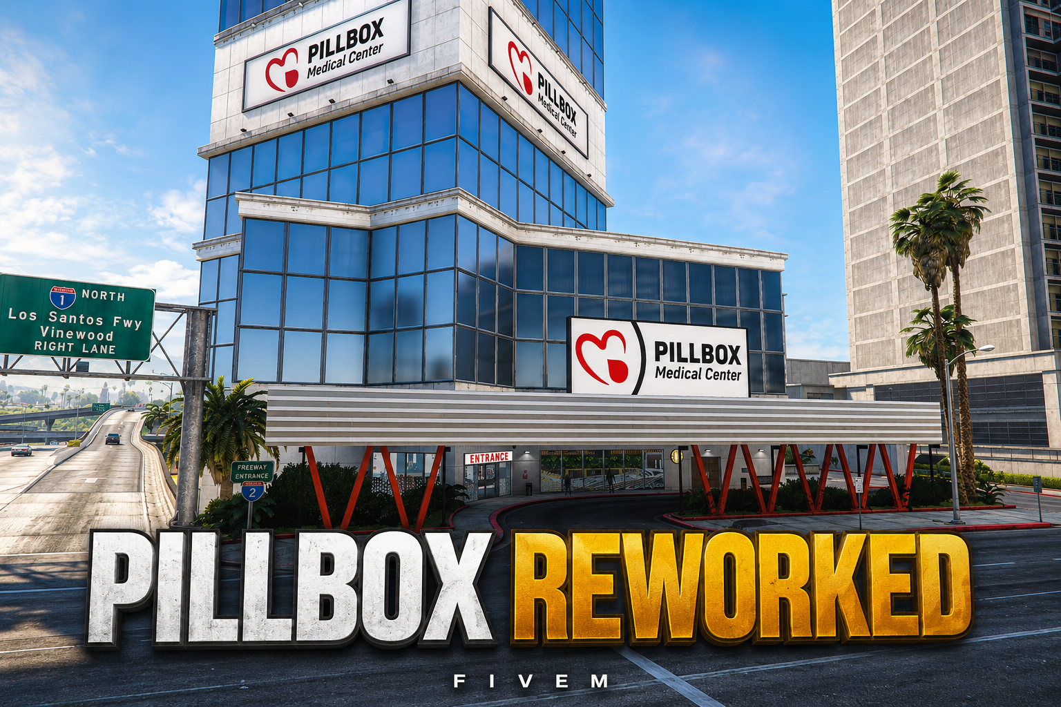 FIVEM Pillbox Reworked | Comprehensive Hospital MLO | Interior & Exterior | Patient Rooms | Offices | Pharmacy | Garage | Add-On | Optimized | Fivem Ready | High Quality