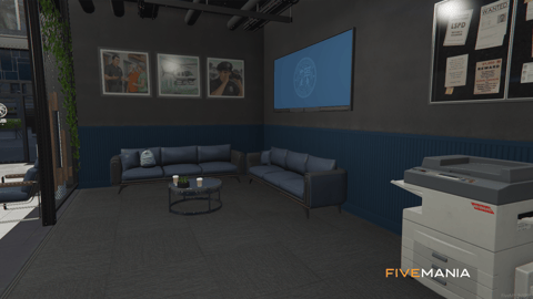 FIVEM Mission Row Pd V4 | Modern Police Station MLO | Interior & Exterior | Multiple Rooms | Control Room | Jail Cells | Add-On | Optimized | Fivem Ready | High Quality — image 7