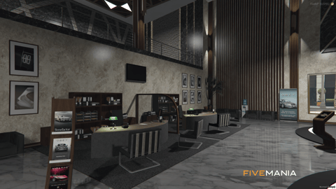 FIVEM Luxury Autos | Premium Car Dealership MLO | Showroom & Offices | Working Garage | Interior & Exterior | Add-On | Optimized | Fivem Ready | High Quality — image 6