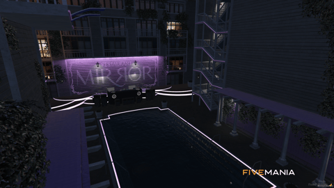 FIVEM Mirror Restaurant | Luxury Multi-Level Restaurant MLO | Interior & Exterior | Outdoor Bar | Rooftop Lounge | Custom Props | Add-On | Optimized | Fivem Ready | High Quality — image 19
