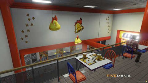 FIVEM Cluckin Bell Rockford Plaza | Fast Food Restaurant MLO | Interior & Exterior | Custom Props | Lore Friendly | Add-On | Optimized | Fivem Ready | High Quality — image 21