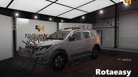 FIVEM Rotaeasy | Armored Survival SUV [Unbadged] Add-On | Spikes & Plow | Barred Windows | Weathered Texture | Working Lights | Optimized | Fivem Ready | High Quality cover