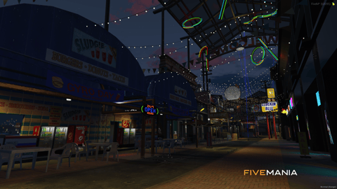 FIVEM Simmet Alley Town | Vibrant Alleyway & Nightlife Hub | Interior & Exterior | Multiple Businesses | Nightclub MLO | Add-On | Optimized | Fivem Ready | High Quality — image 5