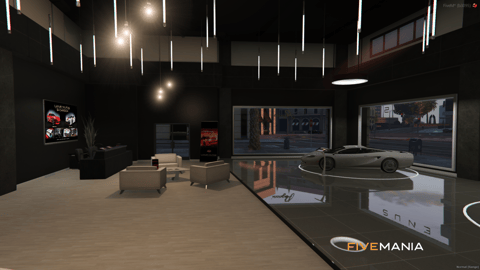 FIVEM Luxury Autos Dealership | Luxury Vehicle Dealership MLO | Interior & Exterior | Reception Area | Office Space | Garage | Add-On | Optimized | Fivem Ready | High Quality — image 5