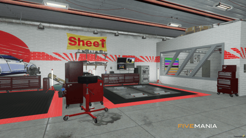 FIVEM Risingsun Mechanic Shop | Custom Mechanic Shop MLO | Interior & Exterior | Repair Bays | Add-On | Optimized | Fivem Ready | High Quality — image 9