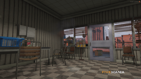 FIVEM Grove Laundromat | Functional Business MLO | Interior & Exterior | Working Machines | Custom Props | Add-On | Optimized | Fivem Ready | High Quality — image 6