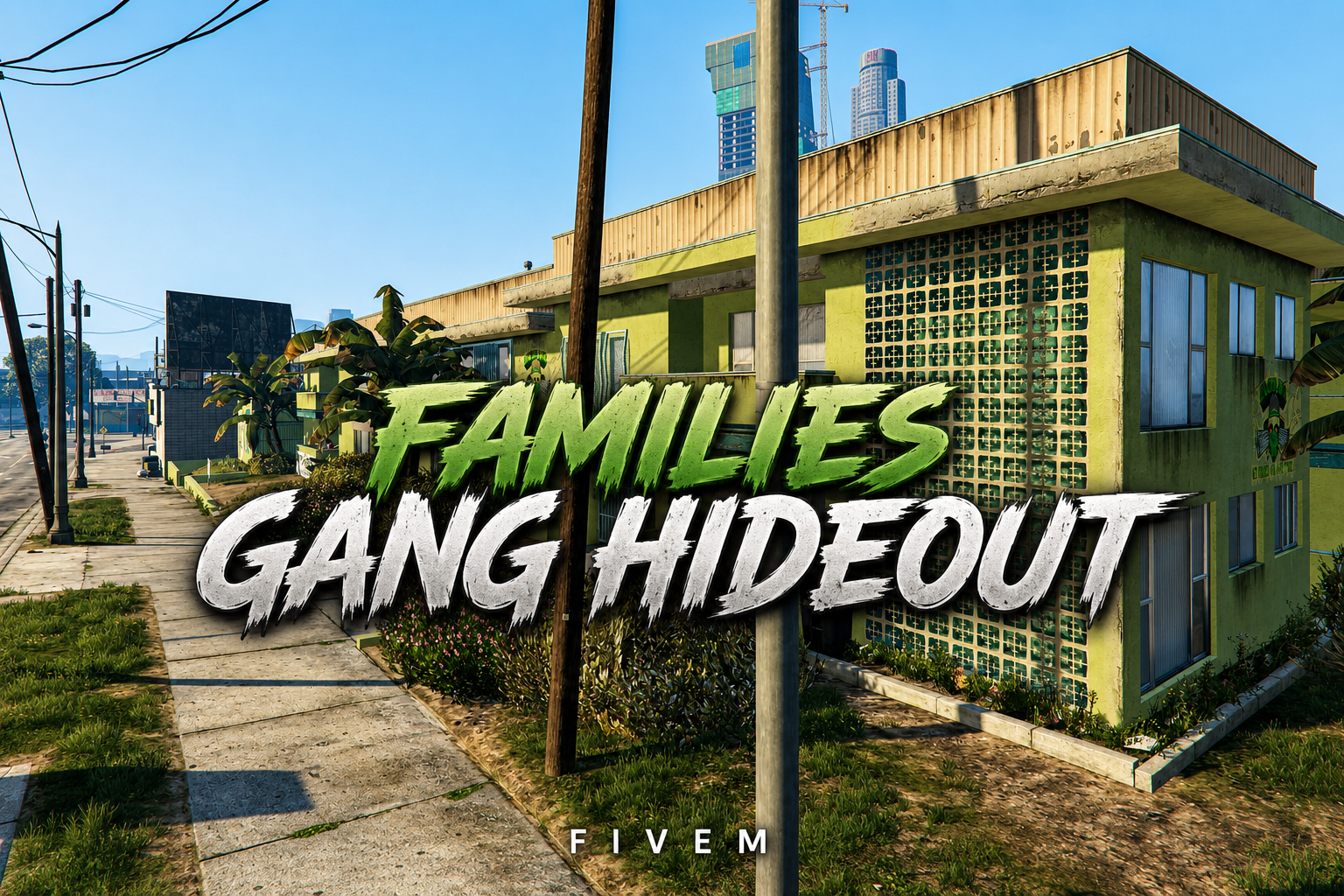 FIVEM Families Gang Hideout | Lore-Friendly Gang Hideout MLO | Interior & Exterior | Custom Props | Gritty Atmosphere | Add-On | Optimized | Fivem Ready | High Quality