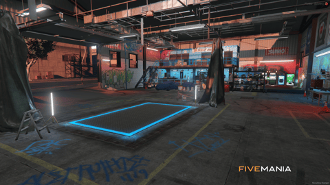 FIVEM Tuner Shop V2 | Modern Tuner Shop MLO | Interior & Exterior | Multiple Bays | Custom Props | Arcade Area | Add-On | Optimized | Fivem Ready | High Quality — image 13