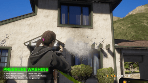 FIVEM Pressure Washing Job Script | Realistic Job Script | Dynamic Cleaning | Multiplayer Sync | Reputation System | Add-On | Optimized | Fivem Ready | High Quality, image 6