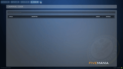 FIVEM Police Job V3 | Comprehensive Police Job Script | Advanced MDT & CAD | Internal Radio System | Citizen Search | Add-On | Optimized | Fivem Ready | High Quality, image 5