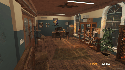 FIVEM Mesa Police Department | Detailed Police Station MLO | Interior & Exterior | Jail Cells | Briefing Room | Armory | Add-On | Optimized | Fivem Ready | High Quality — image 25