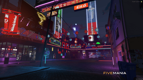 FIVEM Korea Town 2077 | Vibrant Cyberpunk District MLO | Multiple Interiors & Exteriors | Neon Lights | Custom Props | Add-On | Optimized | Fivem Ready | High Quality — image 22