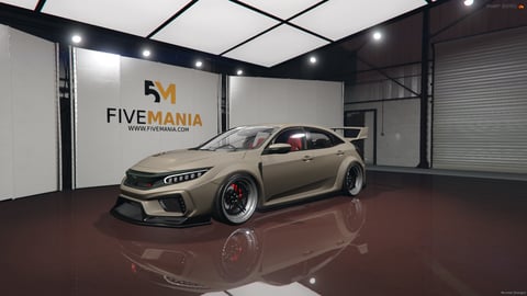 FIVEM Honda Civic Type R | Realistic Sports Car [Badged] Add-On | Widebody Kit | Custom Wheels | Red Interior | Optimized | Fivem Ready | High Quality — image 3