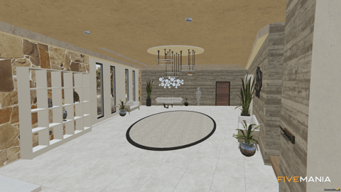 FIVEM Desert Mansion | Luxury Modern Estate | Interior & Exterior | Rooftop Patio | Outdoor Bar | Add-On | Optimized | Fivem Ready | High Quality — image 17