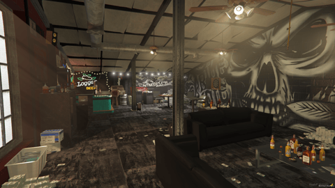 FIVEM Lost Stab City V3 | Biker Clubhouse MLO | Interior & Exterior | Bar Area | Office Space | Garage | Add-On | Optimized | Fivem Ready | High Quality — image 10