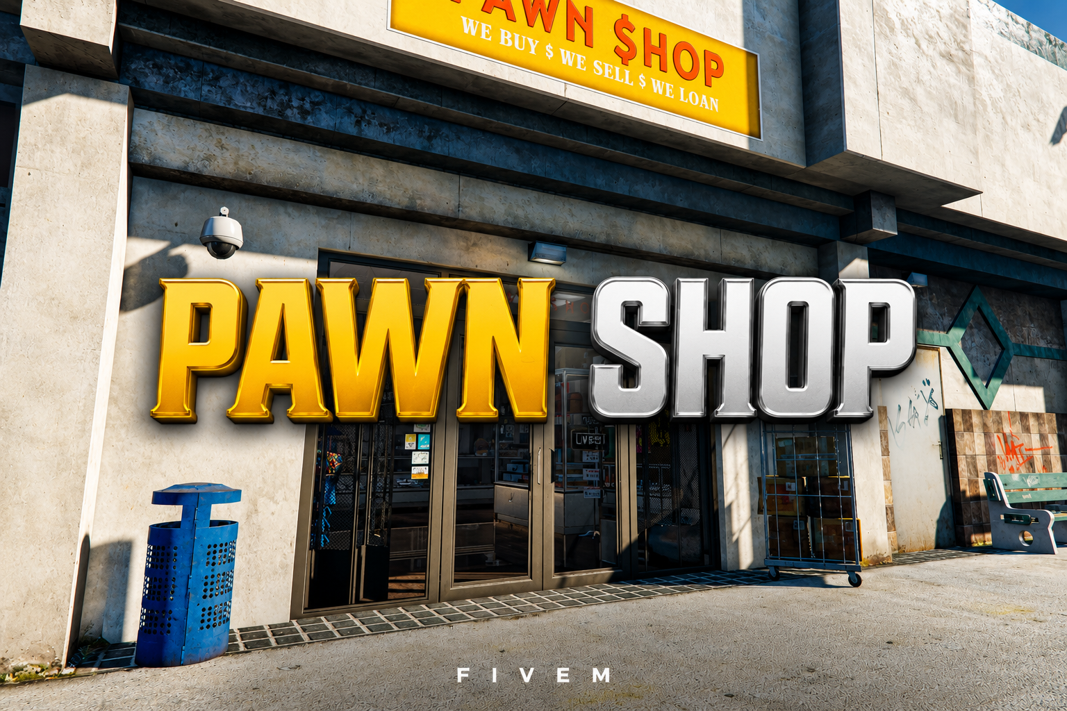 FIVEM Pawn Shop | Detailed Interior MLO | Interior & Exterior | Custom Props | Lore Friendly | Add-On | Optimized | Fivem Ready | High Quality