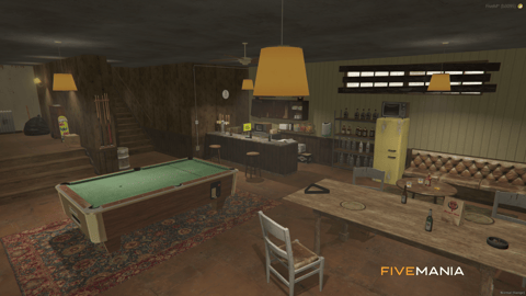 FIVEM Vagos Stash | Gang Hideout MLO | Interior & Exterior | Bar Area | Pool Table | Add-On | Optimized | Fivem Ready | High Quality — image 7