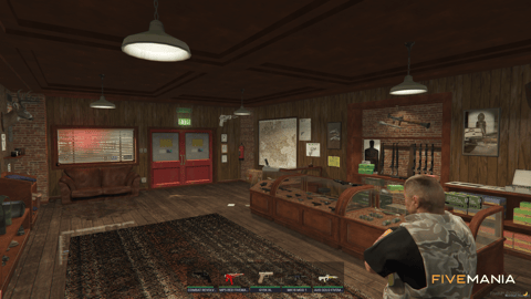 FIVEM Julia Gunstore | Custom Ammunation MLO | Interior & Exterior | Weapon Displays | Custom Props | Add-On | Optimized | Fivem Ready | High Quality — image 7
