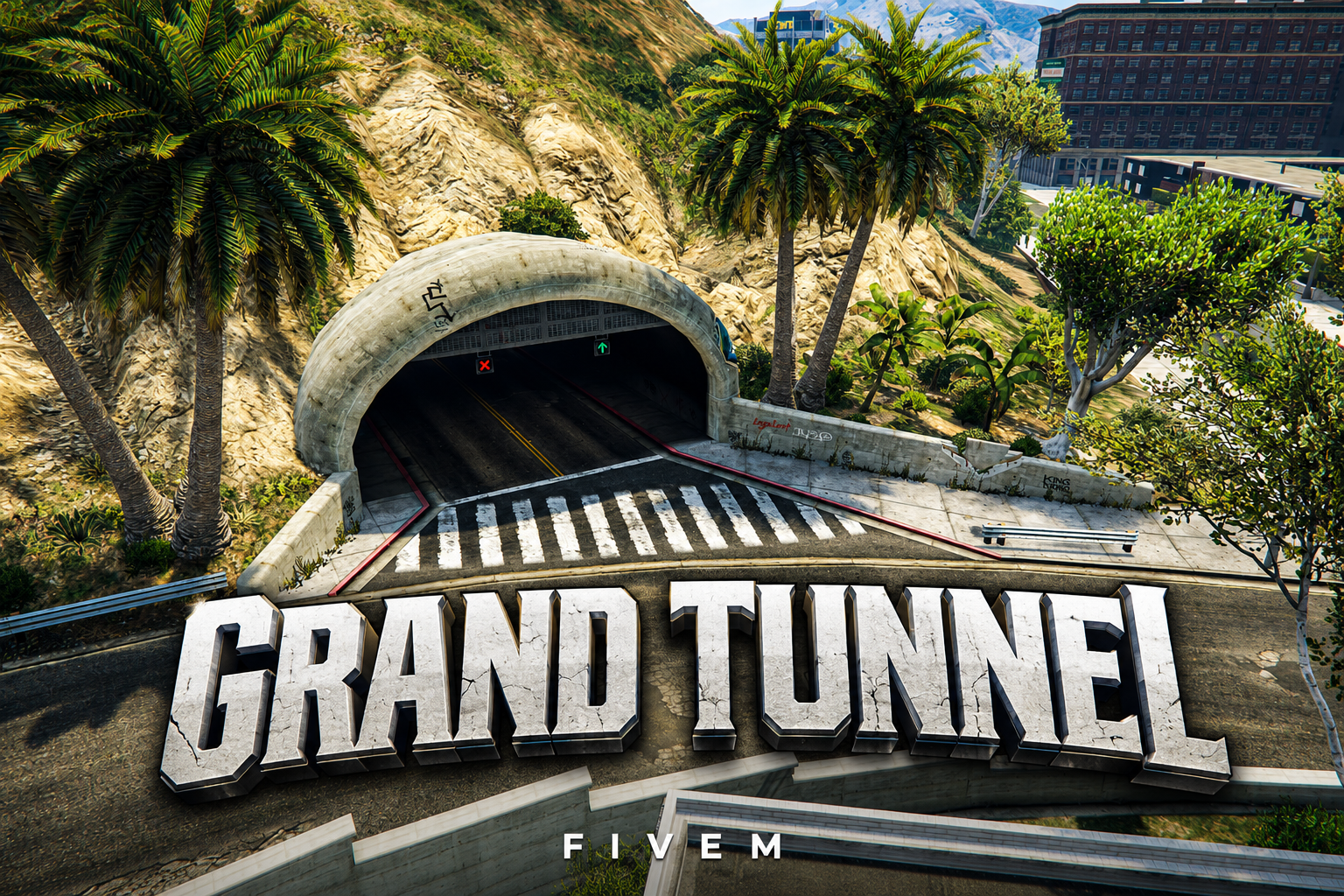 FIVEM Grand Tunnel | Custom Map Edit | Interior & Exterior | Custom Lighting | Add-On | Optimized | Fivem Ready | High Quality