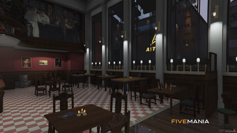 FIVEM Three Hawker Boys Bar | Elegant Bar Interior | Interior & Exterior | Working Bar | Seating Areas | Kitchen | Add-On | Optimized | Fivem Ready | High Quality — image 6